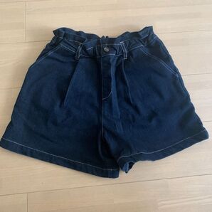 数回のみ使用 ポンポネットジュニア デニムショートパンツ