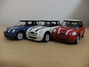 JHONNY LIGHTNING ジョニーライトニング　ＭＩＮＩ　 ＣＯＯＰＥＲ　Ｓ　ＴＨＥ　ＩＴＡＬＩＡＮ　ＪＯＢ　赤・青・白３台セット　１/４３