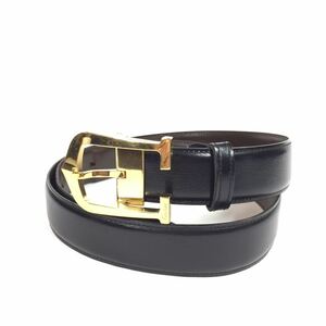 [ Cartier ] genuine article Cartier belt long C buckle a long je total length 103cm width 3cm Gold color series leather men's size adjustment possibility postage 520 jpy 