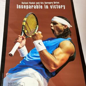 最終価格★ラファエル・ナダル 非売品 ポスター バボラ アルカラス アエロプロドライブ ローランギャロス