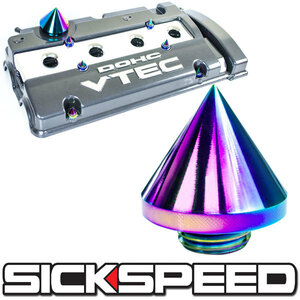 SICKSPEED ネオクローム オイルフィラーキャップ スパイク USDM JDM シックスピード シビック インテグラ アコード ホンダ 本田