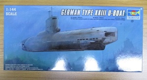 TRUMPETER(トランペッター)1/144 独(ドイツ) Uボート(U-Boot) XXIII(23)型 潜水艦 (German Type Submarine U-23) 内袋未開封品 05908