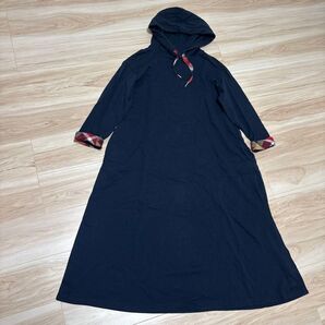 BLUE LABEL CRESTBRIDGE ブルーレーベルクレストブリッジ ワンピース ネイビー ロング パーカー ポケット有