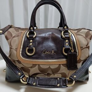 COACH コーチ シグネチャー 2way ハンドバッグ ショルダーバッグ