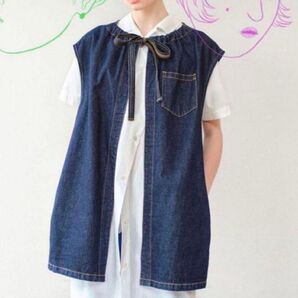 【最終価格(価格見直しました)】soduk wave denim jacket / indigo デニムベスト
