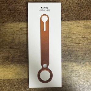 Apple アップル AirTag エアタグ レザーループ サドルブラウン