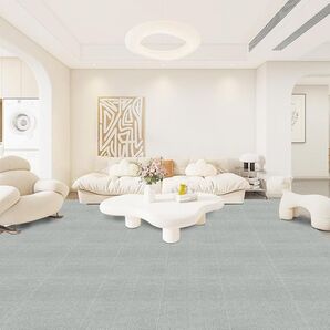 タイルマット【60枚入】30×30cm 薄さ4mm タイルカーペット 吸着タイルマット ジョイントマット 防音シート ライトグレー