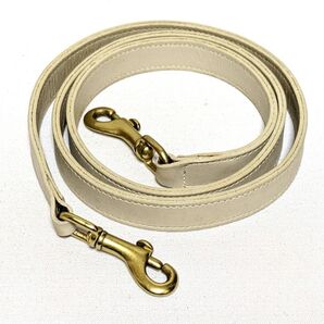 超希少!! COACH コーチ オールドコーチ用ストラップ グラブタンレザー ホワイト系 本革 真鍮