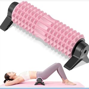 フォームローラー 筋膜ローラー【最新のプラスサイズ・三脚スタンド付き・組み立て不要】 三角スタンド型