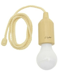 ★☆ぶら下げタイプ　ライト　キャンプや小屋　納屋　廊下　色んな所に灯りを！LED　ロープランプ　ROPE LAMP BEIGE☆★