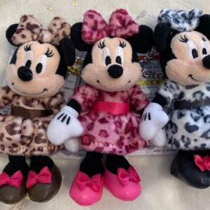 ミニーマウス ぬいぐるみチャーム ミニーちゃん ディズニー ヒョウ柄 レオパード