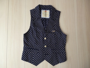 [ beautiful goods ]LINDSAY Lynn ji.. navy blue dot the best formal *160cm*