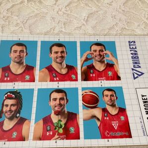 千葉ジェッツ 証明写真風ステッカー/ジョン・ムーニー選手