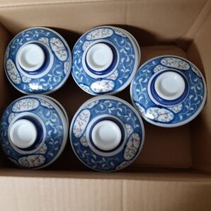 和食器 茶碗蒸し5個セット、昭和レトロ、アンティーク、日本製