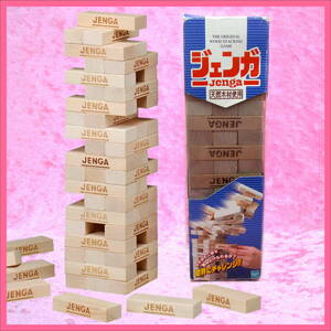 ジェンガ Jenga トミーダイレクト 天然木材 木製ブロック 54本 ／ 1点 美品