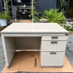 UCHIDA ウチダ 片袖 オフィスデスク内田洋行 パソコンデスク3段袖 事務机 片袖デスク