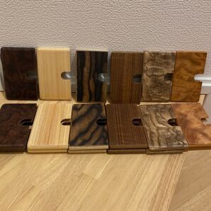 名刺入れ 複数種類 まとめ売り 黒柿 欅 檜 チーク タモ玉杢 ウォールナットバール