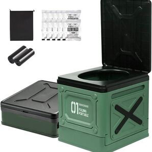 簡易トイレ ポータブルトイレ キャンプ用品 携帯トイレ 非常用トイレ 防災グッズ アウトドア キャンプ 折りたたみ 介護