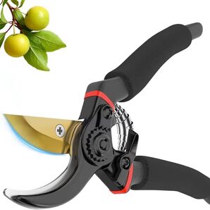 人気庭師推薦・プロ造園士監修剪定鋏 剪定バサミ SK5高炭素鋼 えだきりばさみ 超鋭い切れ味 耐久性5倍 軽量アルミ