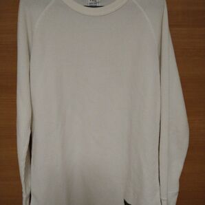 X-Largeエクストララージ 長袖 白 ロンT ホワイト ヘンリーネック美品オシャレメンズレディースストリート裏原スケーター