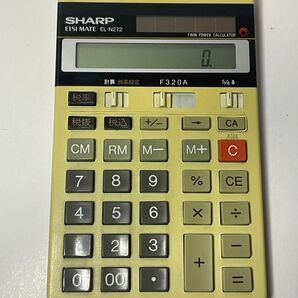 SHARP シャープ ELSI MATE EL-N272 電卓 SHARP シャープ 電卓 昭和レトロ レトロ 計算機