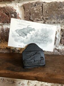 【vintage】Coal paper weight ペーパーウェイト 40s 石炭 コール アンティーク スーベニア コールバッグ ワーク us 古着 ヴィンテージ