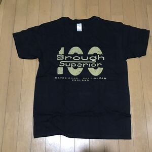 ブラフ・シューペリア 100周年記念 Tシャツ Lサイズ ノッティンガム イングランド Brough Superior