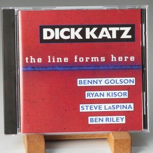 【美品】ディック・カッツ　DICK KATZ　THE LINE FORMS HERE　BENNY GOLSON　RYAN KISOR　ベニー・ゴルソン　ライアン・カイザー