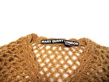 MARY QUANT LONDON マリークワント モヘヤ系のふんわりニットカーディガン セーター_画像3