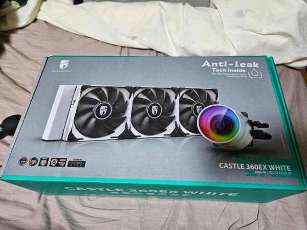 DEEPCOOL CASTLE 360EX WHITE 360MM 簡易水冷CPUクーラー