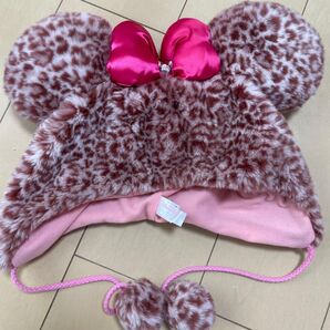 ディズニー ミニー ヒョウ柄 ファンキャップ