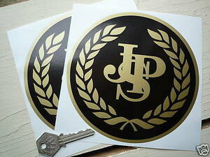 送料無料 JOHN PLAYER SPECIAL JPS Decal Sticker ジョンプレイヤー ステッカー シール デカール 2枚セット 155mm