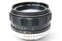 訳あり品 ミノルタ MINOLTA MC ROKKOR-PF 58mm F1.4 【5682834】 ♯9145_画像4