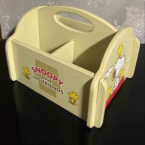 スヌーピー SNOOPY HIS FRIENDS 木製 リモコンラック 収納ボックス