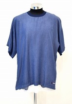 SILAS （サイラス）SS DENIM LAYER TEE 半袖デニムレイヤーTシャツ クルーネックレイヤードT-SHIRT XL_画像1