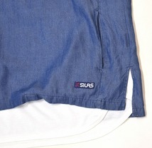 SILAS （サイラス）SS DENIM LAYER TEE 半袖デニムレイヤーTシャツ クルーネックレイヤードT-SHIRT XL_画像6