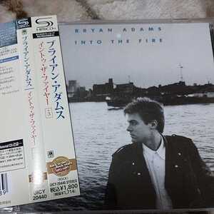 BRYAN ADAMSブライアン・アダムス☆イントゥ・ザ・ファイヤー+3☆国内盤2012年マスターSHMCDボーナストラック3曲入★ラン・ルドルフ・ラン