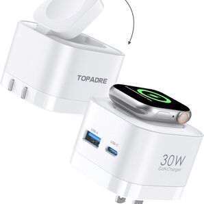 TOPADRE for アップルウォッチ 充電器 30W タイプc 充 電器