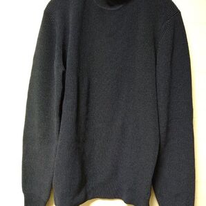 【新品同様品】クロスクローゼット テックツイード タートルネック ニット ネイビー 3