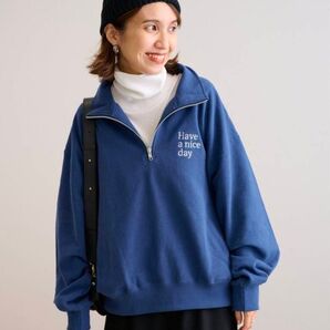 【新品】FRAMeWORKフレームワーク×RUSSELL ATHLETICラッセルアスレティック コラボ ハーフジップスウェット