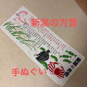 新潟の方言 手ぬぐい 中古