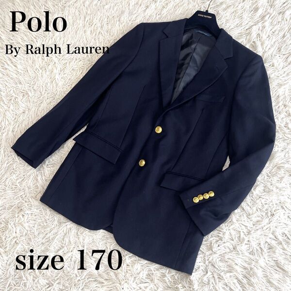 Polo By Ralph Lauren ポロバイラルフローレン 紺ブレ 170 ジャケット メンズ Mサイズ ラルフ 金ボタン