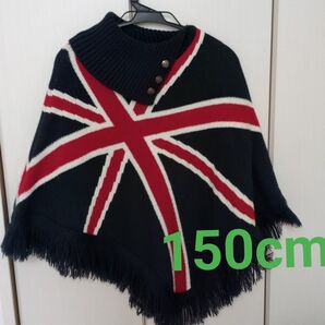 ユニオンジャック柄 ポンチョ