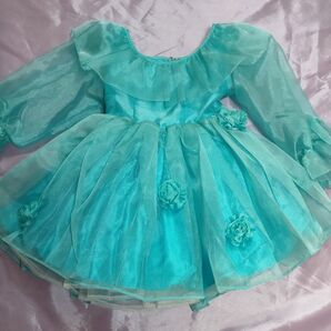 キッズドレス 発表会 結婚式 フォーマルドレス ブルー系