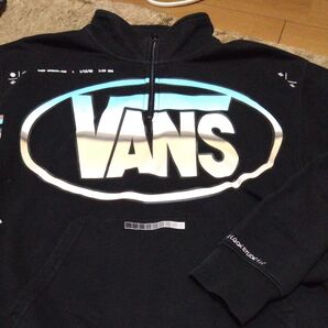 LQQK STUDIO x VANS VAULT 別注 Quarter Zip Top ハーフジップスウェット BLACK