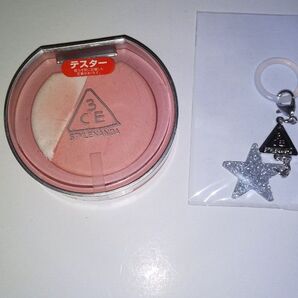 【テスター品】3CE ブラッシュライター ミディーハイプ+オリジナルチャーム