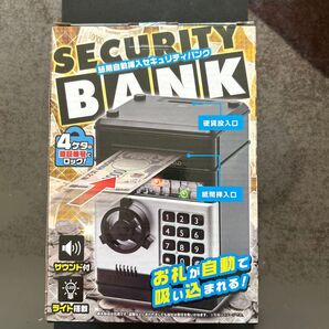 SECURITY BANK 紙幣自動挿入セキュリティバンク 貯金箱 未使用