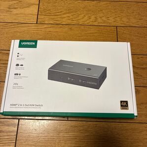 UGREEN HDMI KVM切替器 2入力1出力 キーボード、マウス、モニターを共有 PC2台用