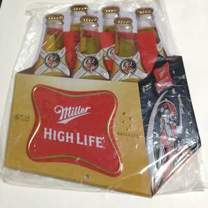 ミラー ハイライフ 看板 メタル サイン プレート Miller High Life エンボス加工 アメリカン アメリカ 雑貨 グッズ ブリキ ビール