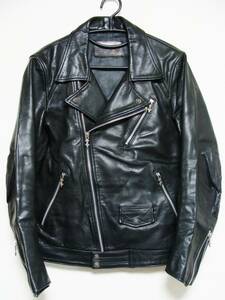 A&Ge- and ji-* silver SV 925 ball kau car f cow leather back Cross leather double rider's jacket blouson 